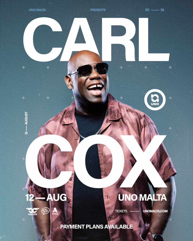 Carl Cox at UNO Malta official event image