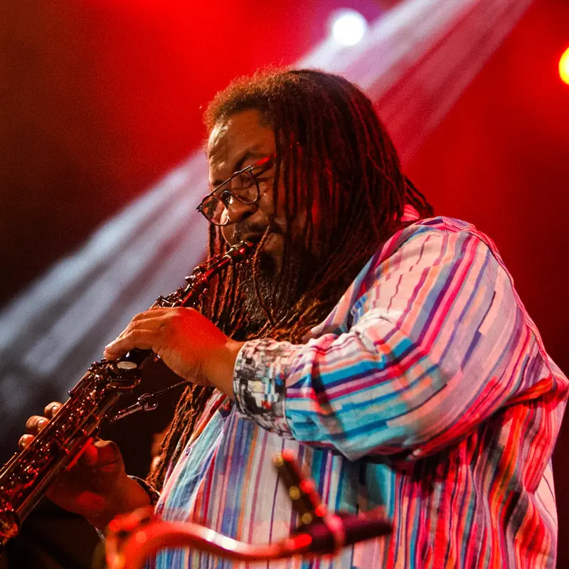 Jazz musician performing on stage at Malta Jazz Festival
