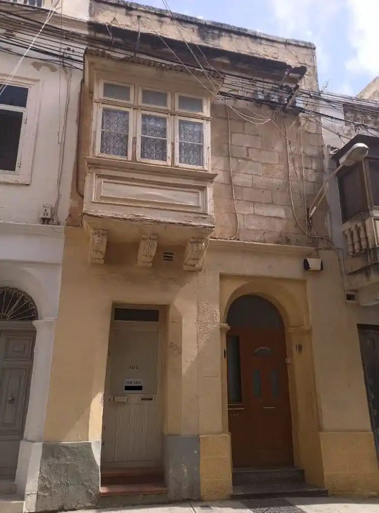 Typical Maltese house on a Sliema backstreet