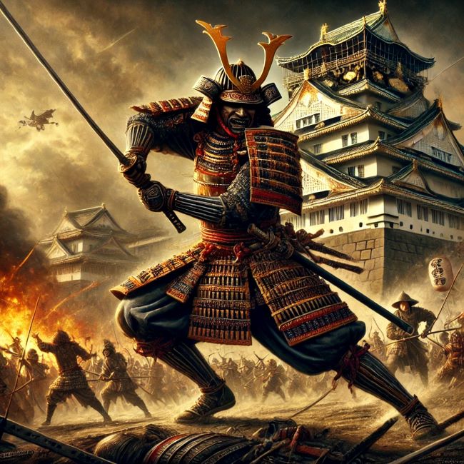 Depiction of a Samurai during the Siege of Osaka