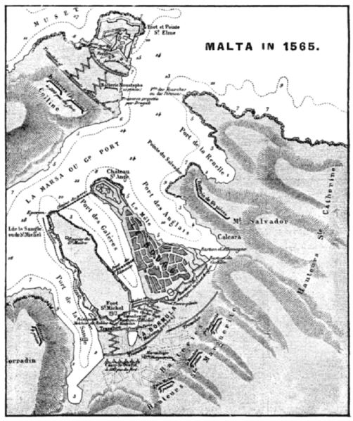 Why did the Knights of Malta build the three fortress cities?