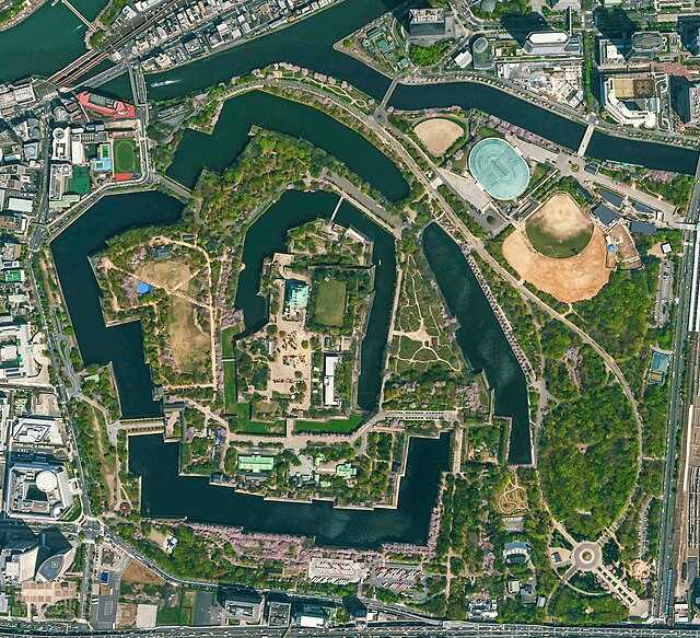 Aerial Photograph of Osaka Castle