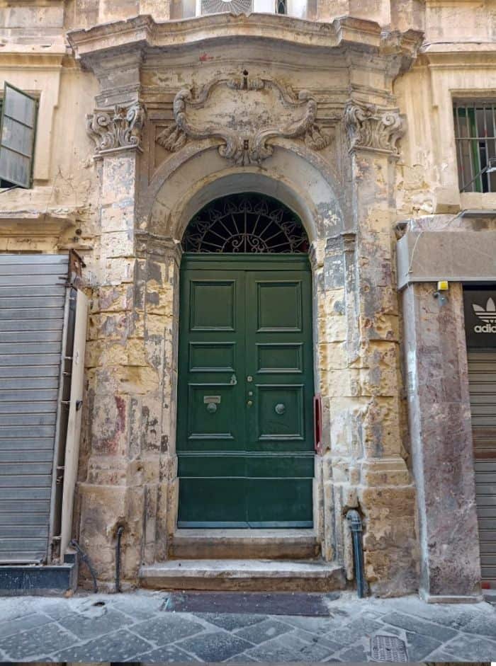 An old ornate door in Valletta — history at every doorstep