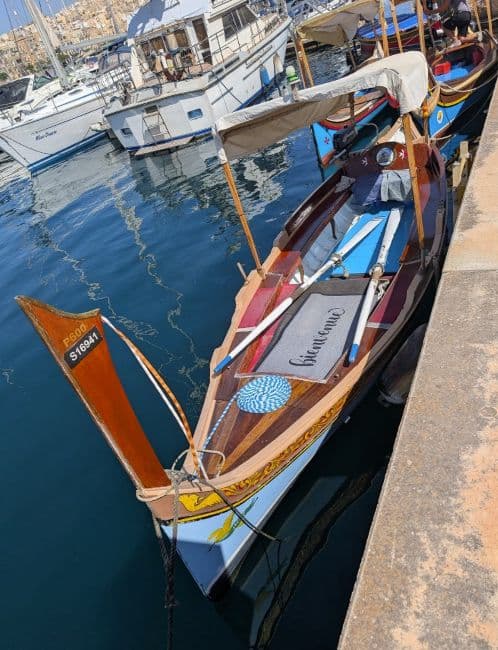 Some modes of transport are more fun than others. Maltese Traditional boat