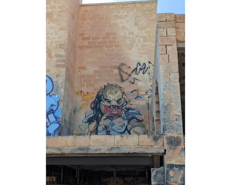 Street Art, In Marsascala, at the tip of the bay.