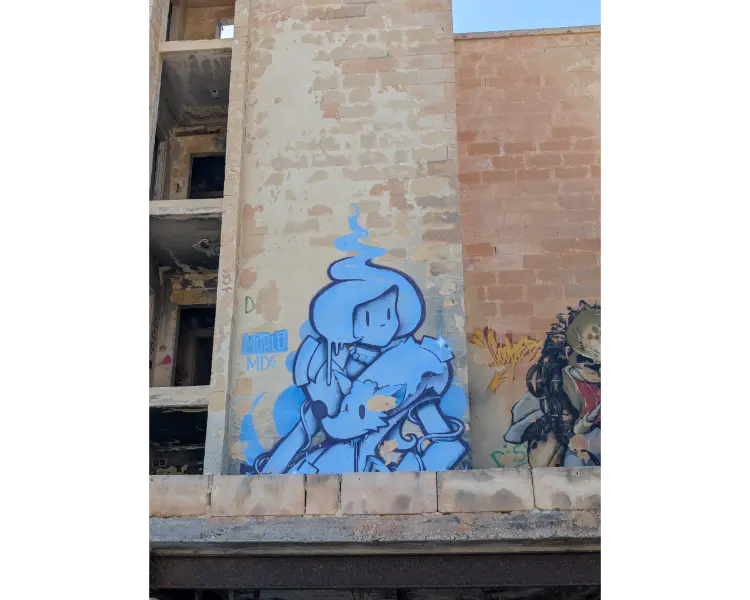 Street Art, In Marsascala, at the tip of the bay.