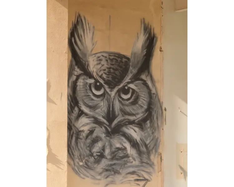 Street Art, In Marsascala, at the tip of the bay. Germa Hotel
