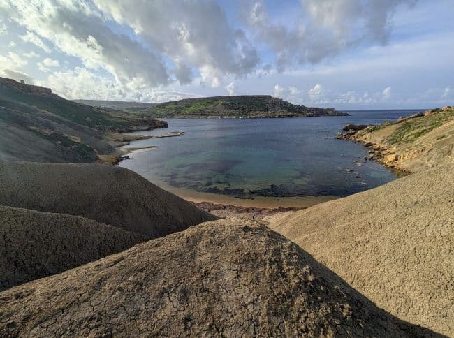 View from Qarraba Riviera Golden Bay Clay Cliffs