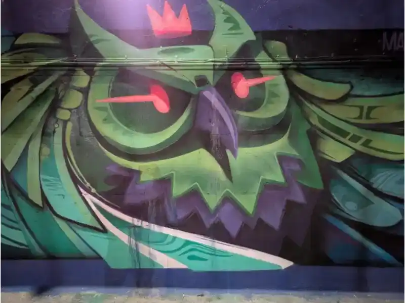 Futuristic Owl, Street Art