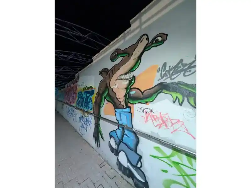 An Alien with Antenna Eyes, Street Art 