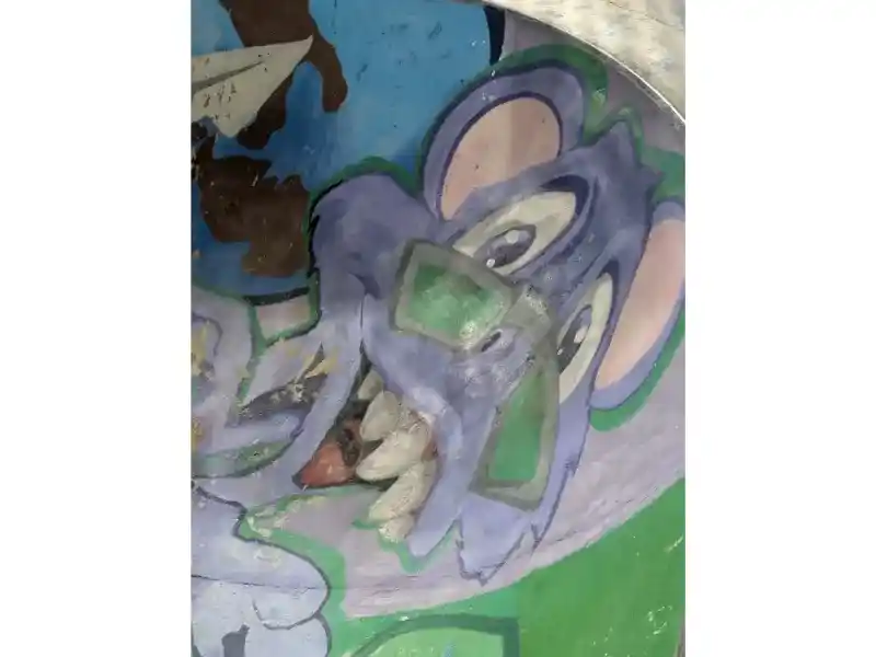 A Mouse Wearing glasses, Malta Street Art